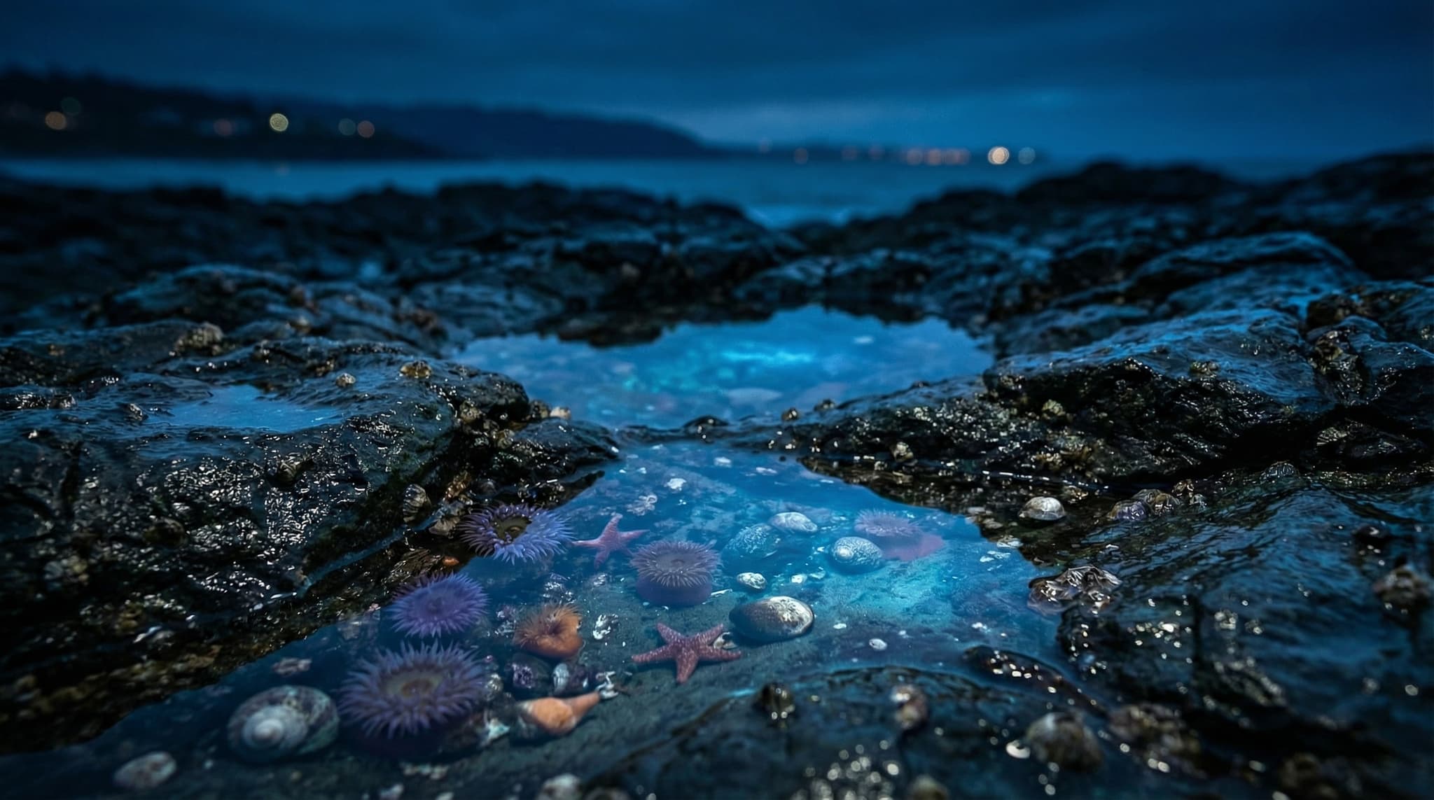 潮汐海滩潮间带