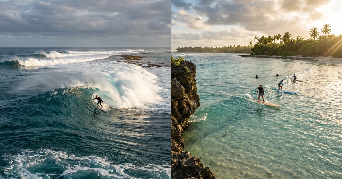 冲浪与潮汐的关系：涨潮退潮分别适合什么水平的浪人