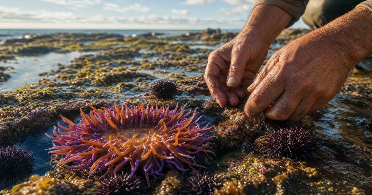 赶海捡海葵和海胆能吃吗：滩涂棘皮与腔肠生物辨识