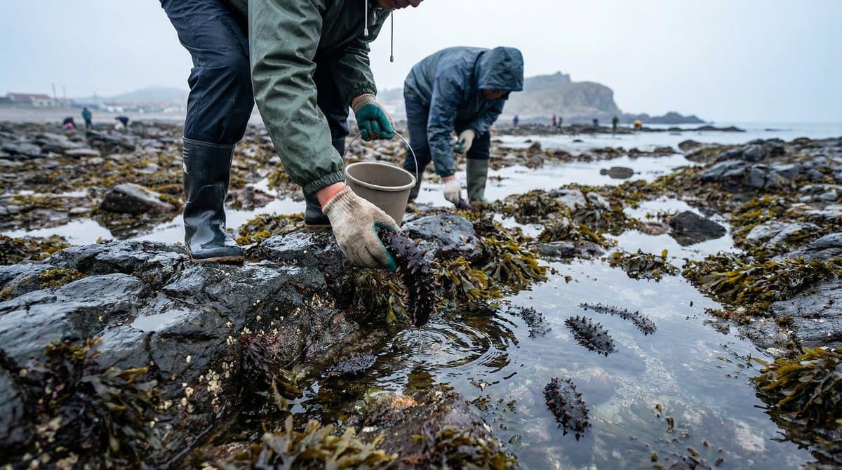 赶海捡海参：哪些海域能捡到野生海参