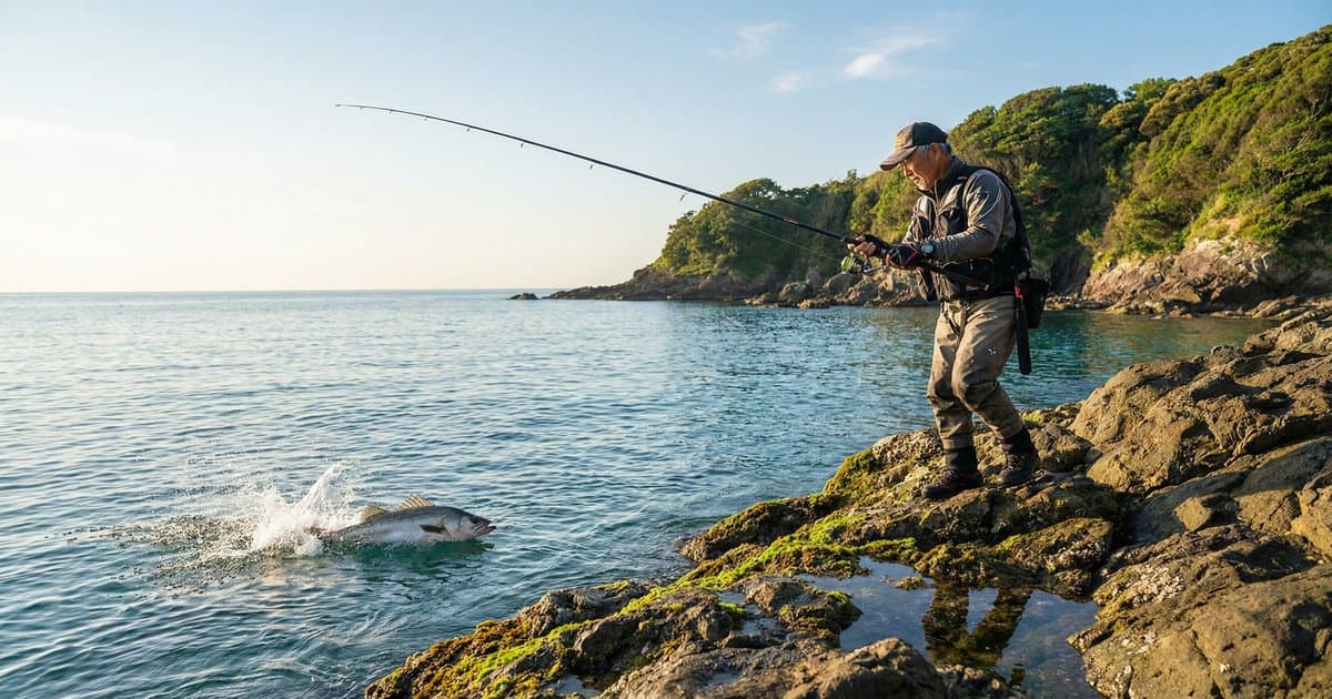 矶钓鲈鱼季节来了：春末夏初近岸鲈鱼钓法详解
