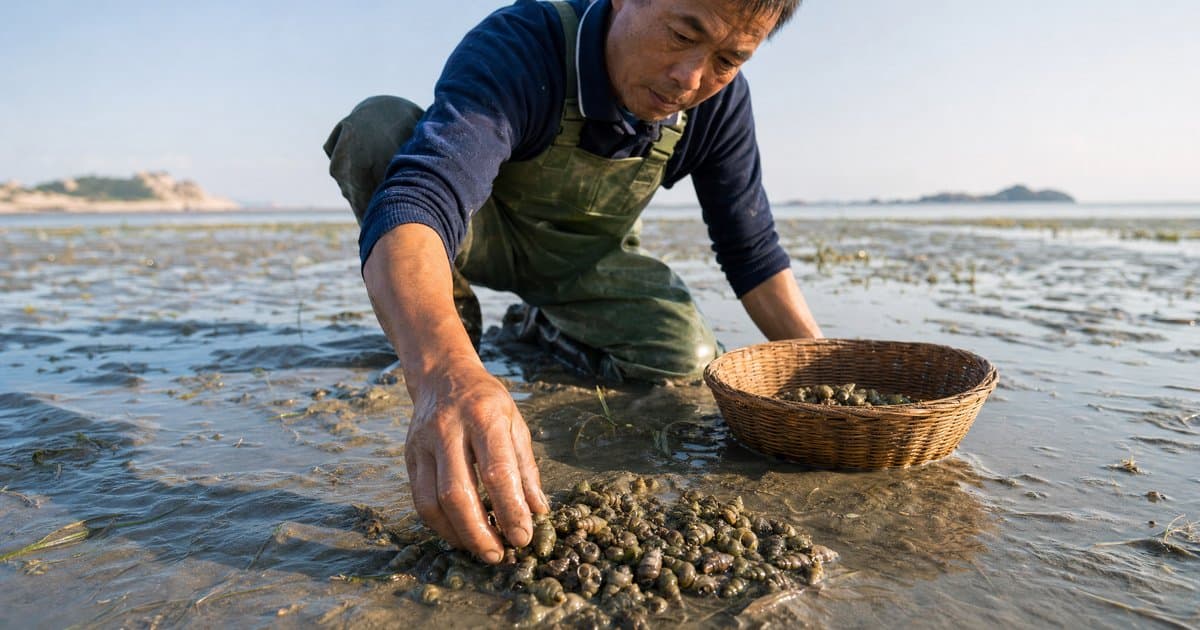 泥螺怎么捡怎么吃：夏末泥螺最肥的时候