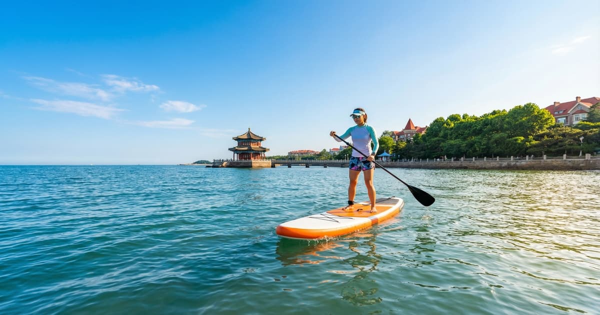 青岛SUP打卡路线推荐：栈桥到八大关的海上视角