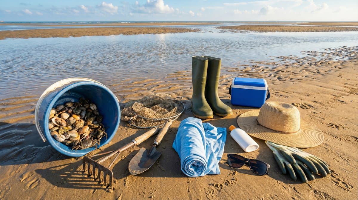 夏天赶海必备装备清单：从工具到防晒一次搞定